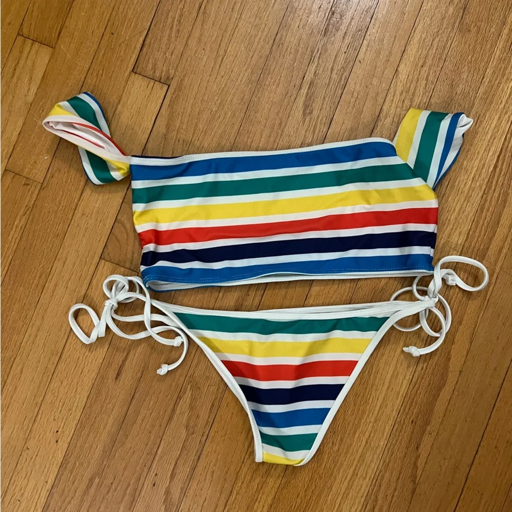 Beach Riot Striped Summer Bikini - Picture 2 of 4